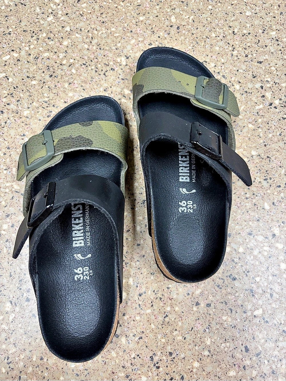 Birkenstock Arizona Soft Footbed - Desert Soil Camo Green EU 36